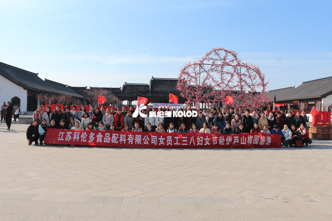 煙花三月梅花開，“三八”佳節(jié)笑開懷 （江蘇科倫多“三八節(jié)”組織女工赴伊蘆山梅園旅游紀實）